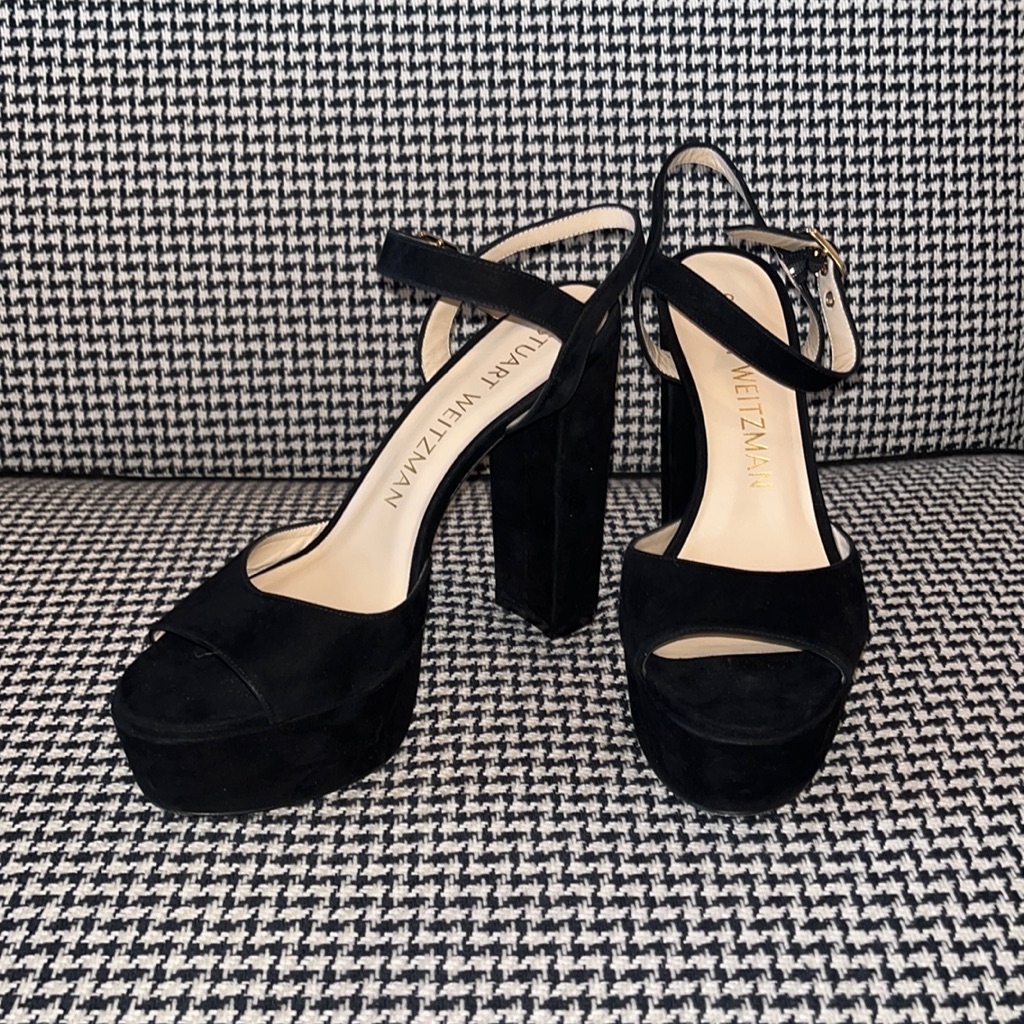 Stuart Weitzman “Ryder” Platform Heeled Sandal